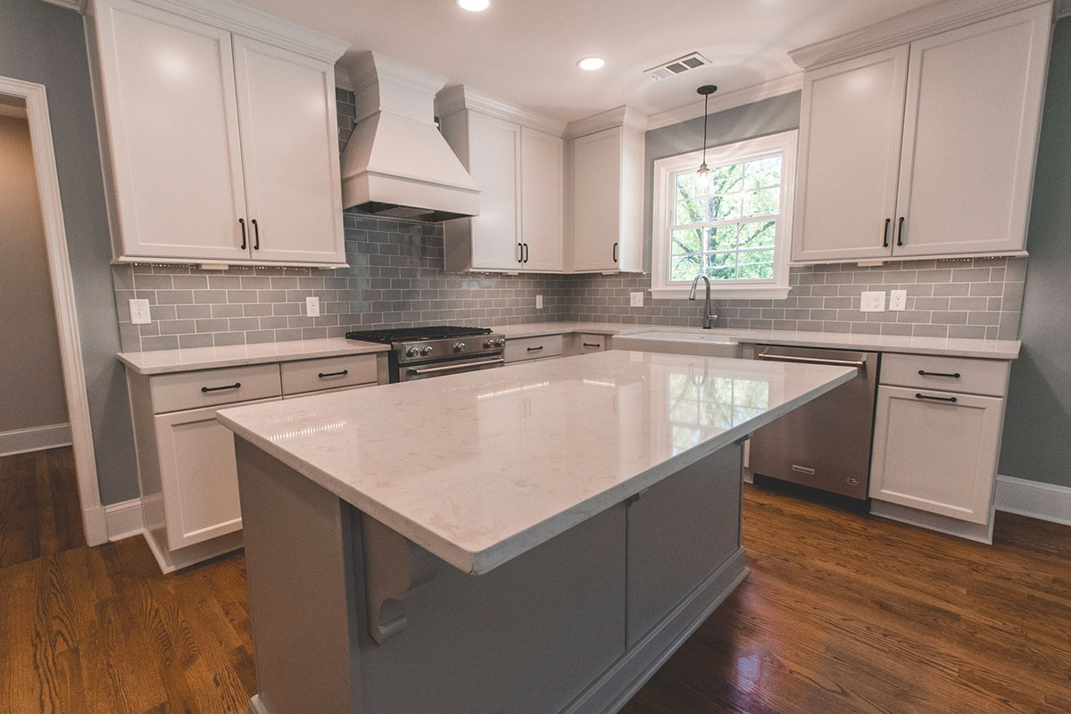 Updated Kitchen with Marble Countertops