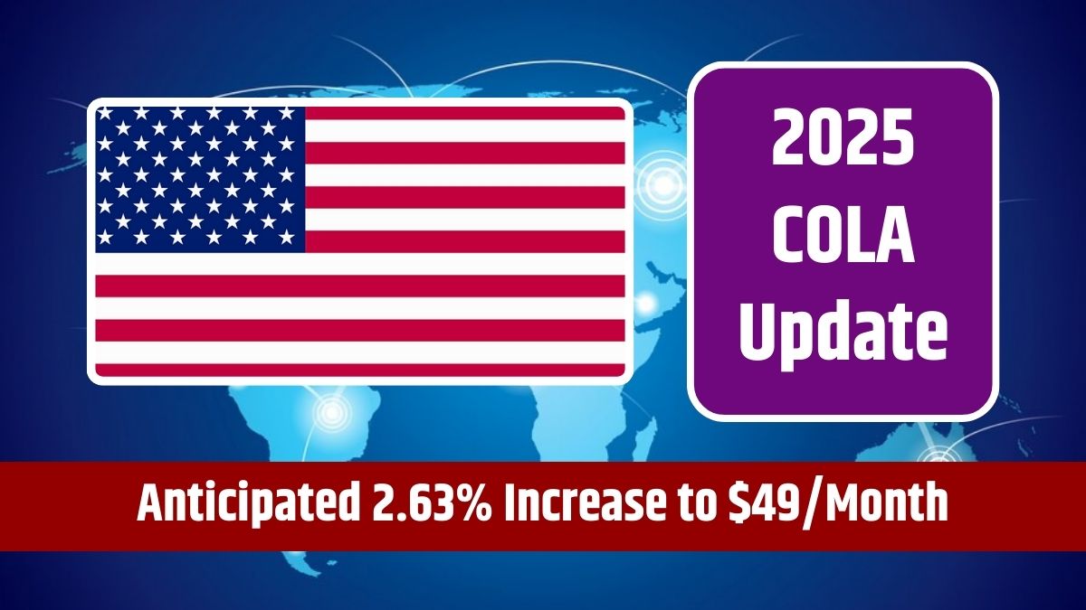 2025 COLA Update - Anticipated 2.63% Increase to $49/Month, Is This Sufficient?