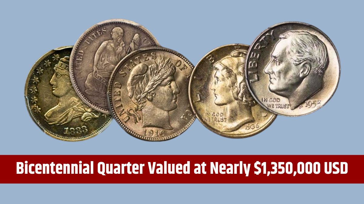 Rare Bicentennial Quarter Valued at Nearly $1,350,000 USD - 6 More Coins Worth Over $80,000